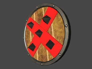 six celtic shields 3D 模型