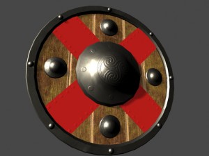 six celtic shields 3D 模型