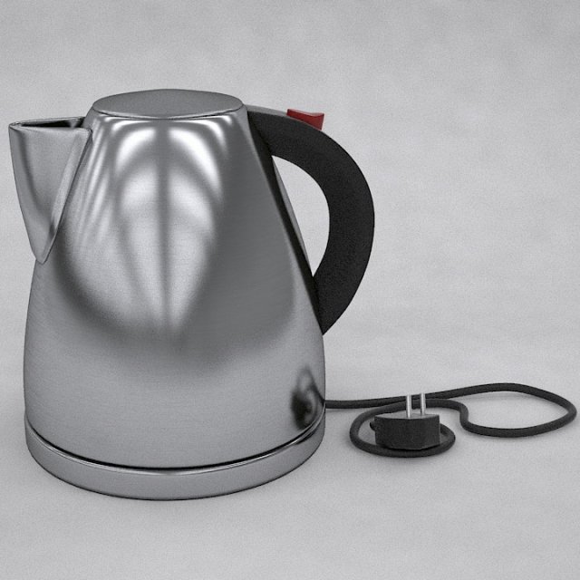 electro teapot 3D मॉडल .c4d .max .obj .3ds .fbx .stl .blend 