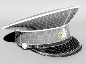 military cap Modello 3D