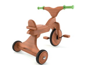 wooden bike 3D Model