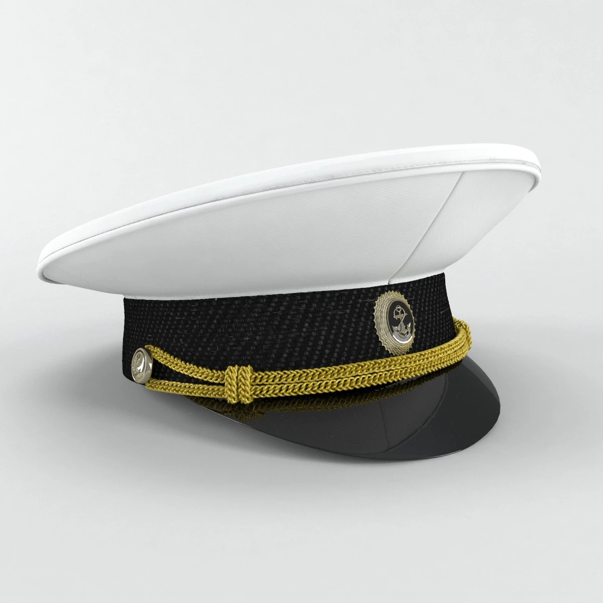 captain cap 3D Model .c4d .max .obj .3ds .fbx .stl .blend 