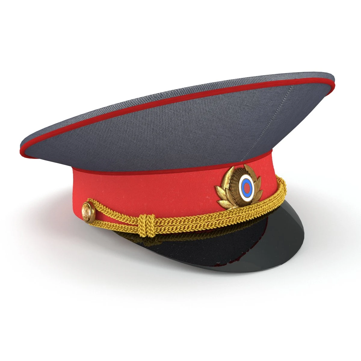 russian auto poiliceman cap 3D Model .c4d .max .obj .3ds .fbx .stl .blend 