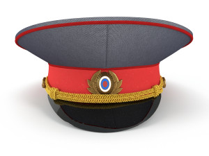 russian auto poiliceman cap 3D-Modell