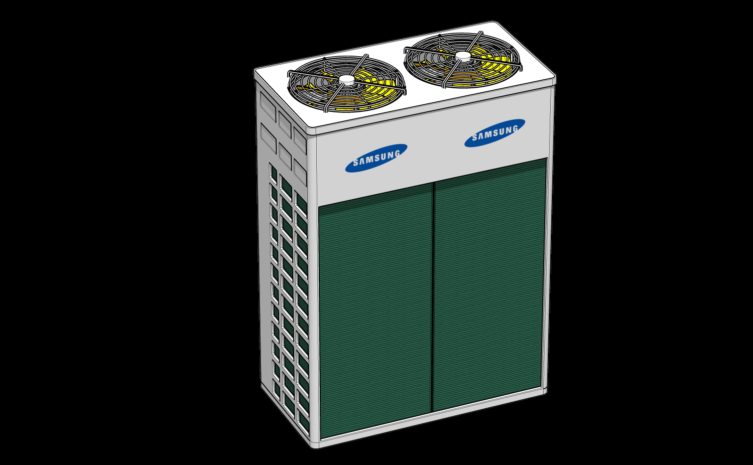 samsung a-c condenser 3D Model .c4d .max .obj .3ds .fbx .stl .blend