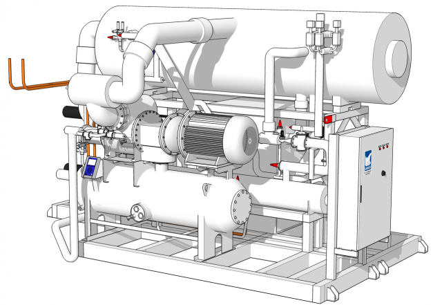 unisab iii chiller Model 3D .c4d .max .obj .3ds .fbx .stl .blend 