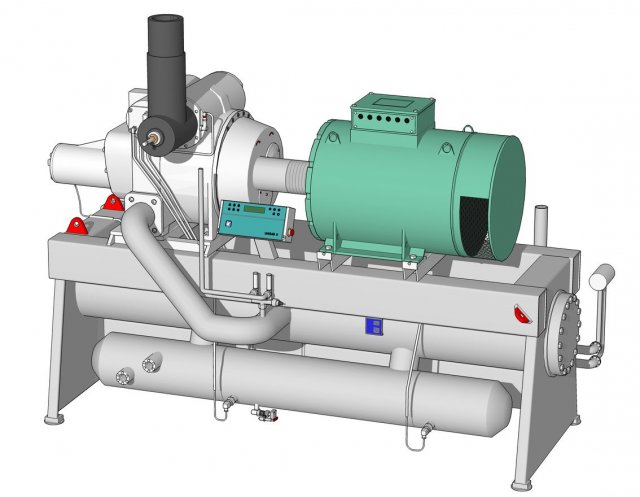 unisab 2 chiller sabroe 3D Model .c4d .max .obj .3ds .fbx .stl .blend 