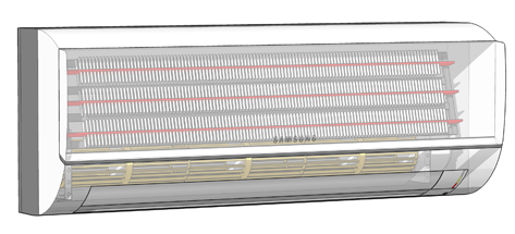 samsung air conditioner 3D मॉडल .c4d .max .obj .3ds .fbx .stl .blend 