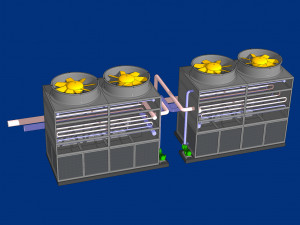 cooling towers Modello 3D