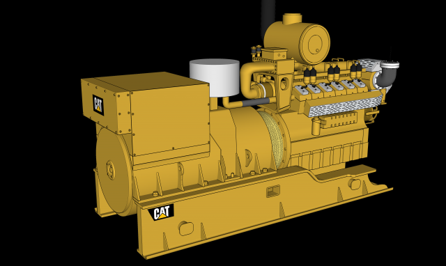 generator cat 3D Model .c4d .max .obj .3ds .fbx .stl .blend 