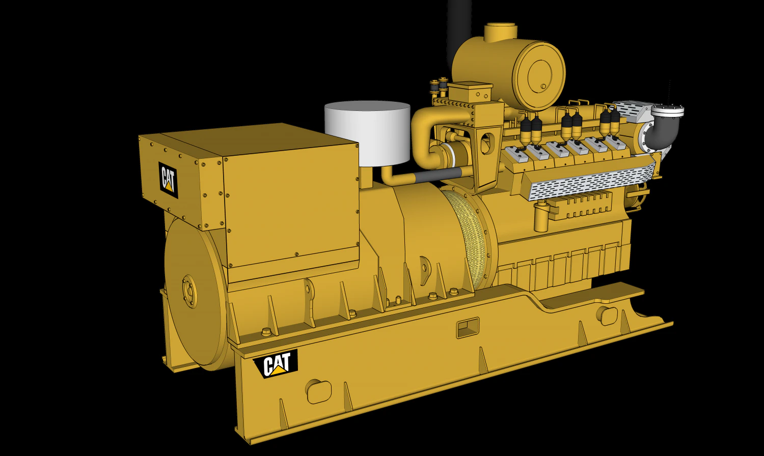 generator cat 3D Model .c4d .max .obj .3ds .fbx .stl .blend 