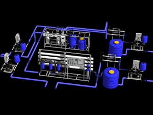 stasiun air bersih Model 3D