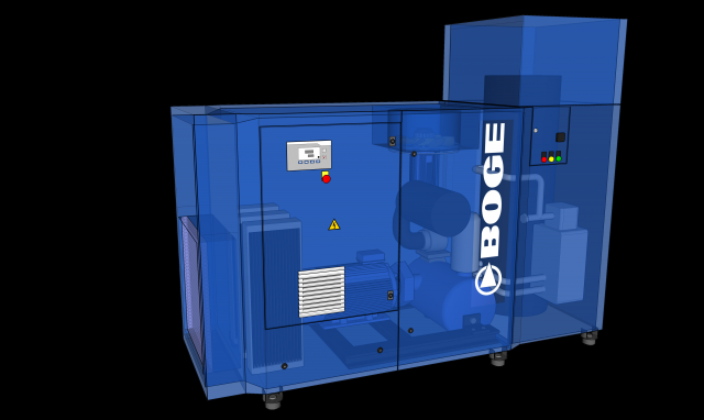 boge compressor 3D Model .c4d .max .obj .3ds .fbx .stl .blend 