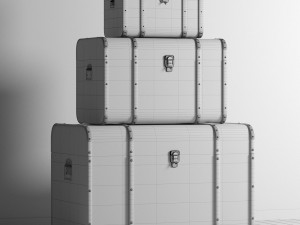 chest maritim 3-set 3D Модель