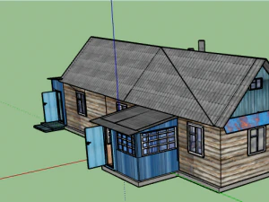 casa rusa Modelo 3D