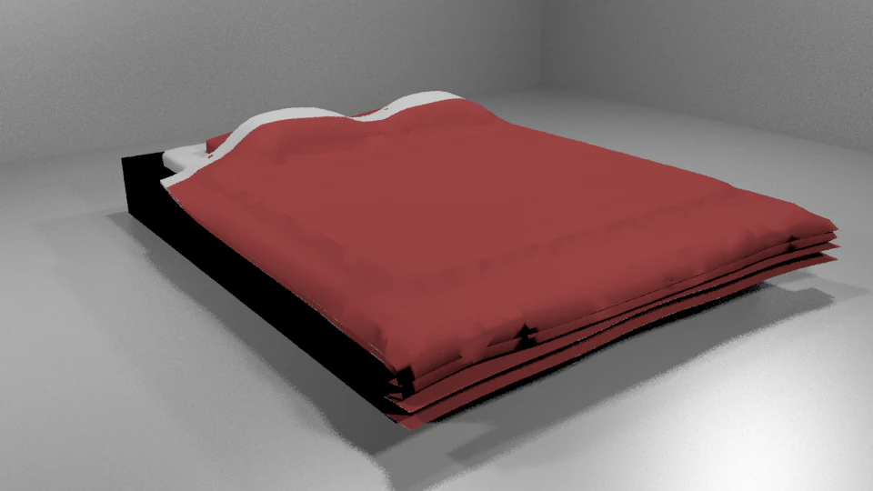bed 3D Model .c4d .max .obj .3ds .fbx .stl .blend