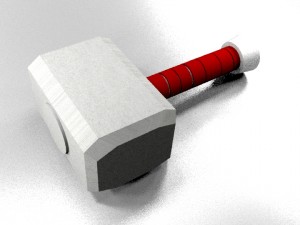 thors hammer Model 3D