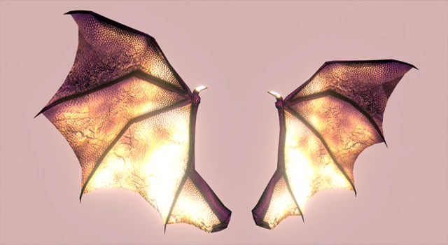 ailes de démon low poly Modèle 3D .c4d .max .obj .3ds .fbx .stl .blend