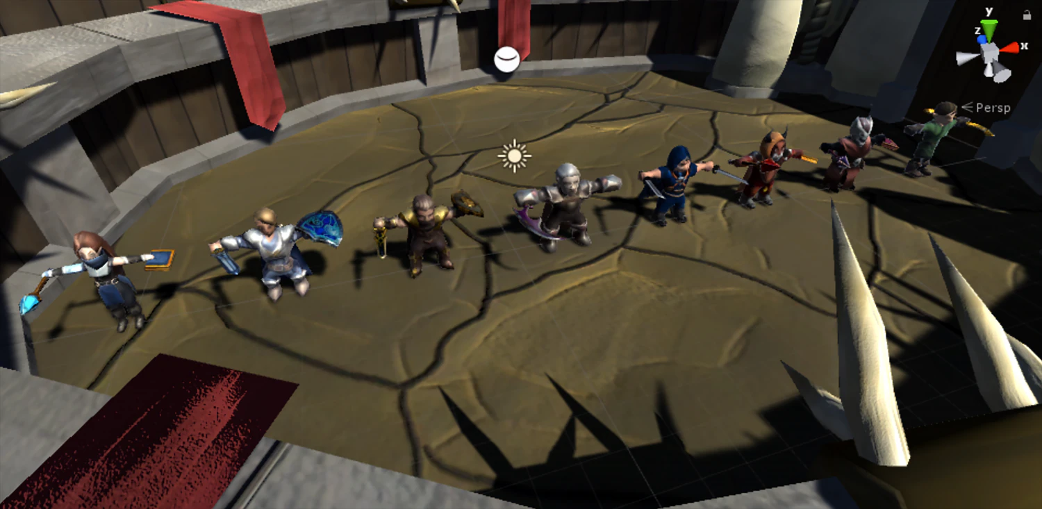 mini gladiators pack 3D Model .c4d .max .obj .3ds .fbx .stl .blend