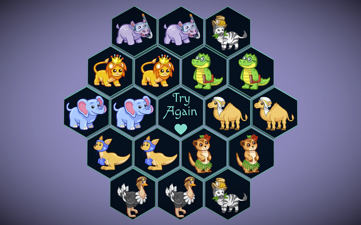 perfect hexagon memory game for kids 3D Model .c4d .max .obj .3ds .fbx .stl .blend