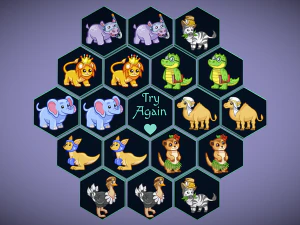 jogo de mem&oacute;ria hex&aacute;gono perfeito para crian&ccedil;as Modelo 3D