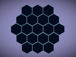 perfect hexagon memory game for kids 3D 모델