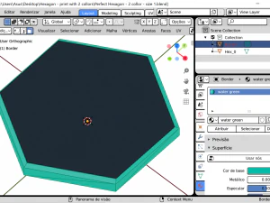 perfect hexagon memory game for kids 3D Model