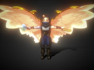 low-poly-animated-fairy-wings 3D Model