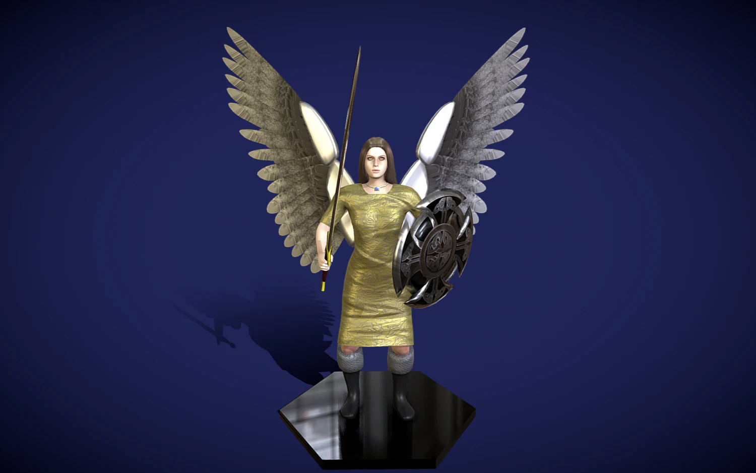 angel-knight 3D Model .c4d .max .obj .3ds .fbx .stl .blend 