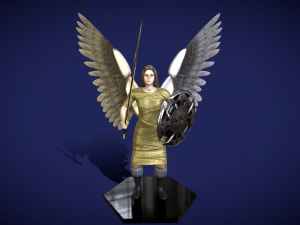 천사 기사 3D 모델