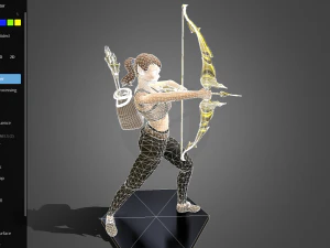 elfo arqueiro Modelo 3D