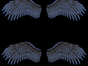 Animated Low Poly Golden Wings 3D 模型