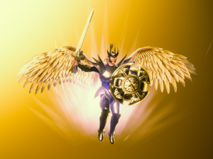 Animated Low Poly Angel Knight To Unity 3D Model