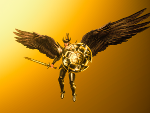 Animated Low Poly Angel Knight To Unity 3D Model