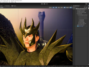 Animated Low Poly Angel Knight To Unity 3D Model