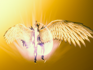 Animated Low Poly Angel Knight To Unity 3D Model
