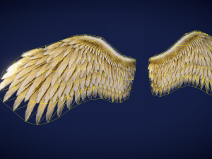 Animated Low Poly Angel Knight To Unity 3D Model
