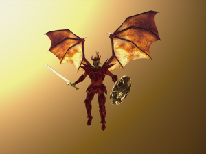 Animated Low Poly Angel Knight Material Variations To Unity 3D 모델
