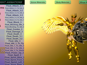 Animated Low Poly Angel Knight Material Variations To Unity 3D 모델
