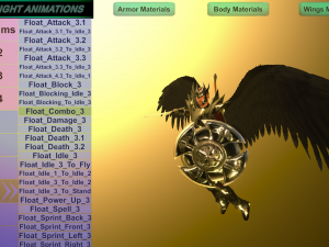 Animated Low Poly Angel Knight Material Variations To Unity 3D 모델