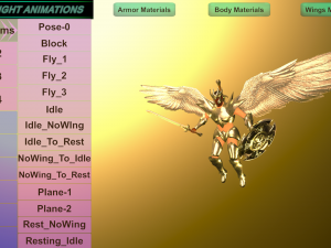 Animated Low Poly Angel Knight Material Variations To Unity 3D 모델