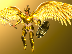 Animated Low Poly Angel Knight Material Variations To Unity 3D 모델