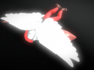 Animated Low Poly Angel Knight Modelo 3D