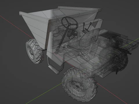 Dumpers construction vehicle 3D Model