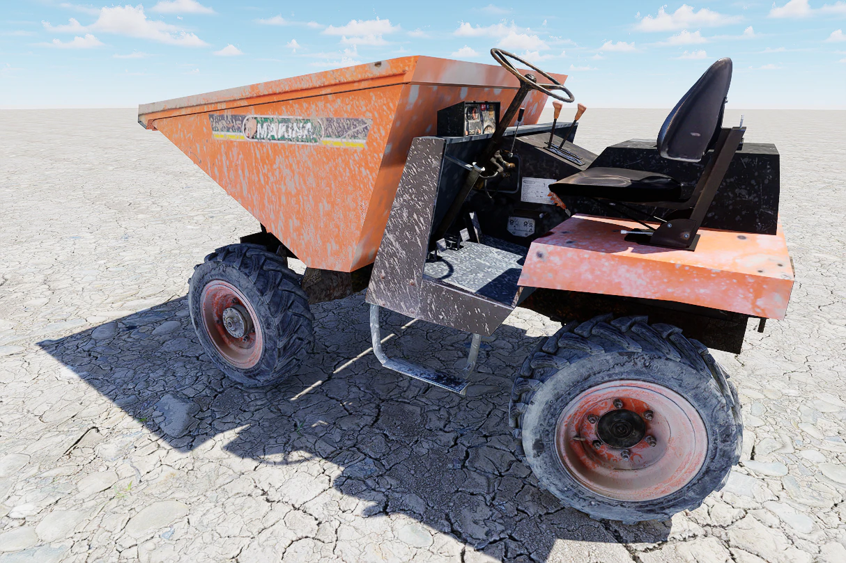 Dumpers construction vehicle 3D Model .c4d .max .obj .3ds .fbx .stl .blend 