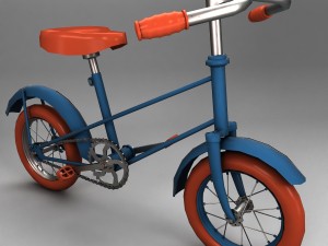 soviet childrens bicycle butterfly 3D Model