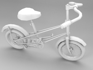 soviet childrens bicycle butterfly 3D Model
