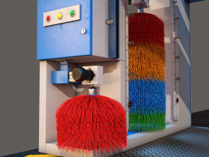 car wash Modelo 3D