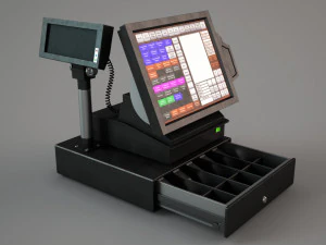 Caixa registradora Modelo 3D