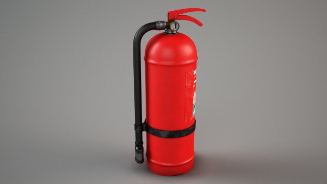 fire extinguisher 3D Model .c4d .max .obj .3ds .fbx .stl .blend 